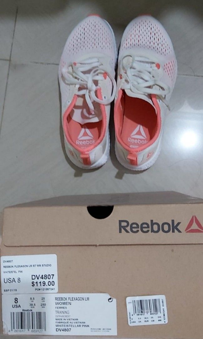 Reebok flexagon white sneakers Women s Fashion Footwear