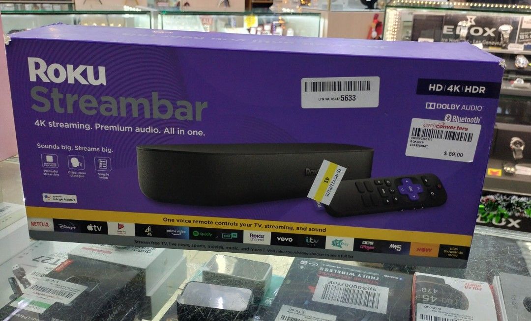 JE- Roku Streambar 4k HDR,Dolby Audio [9102X], TV & Home Appliances, TV ...