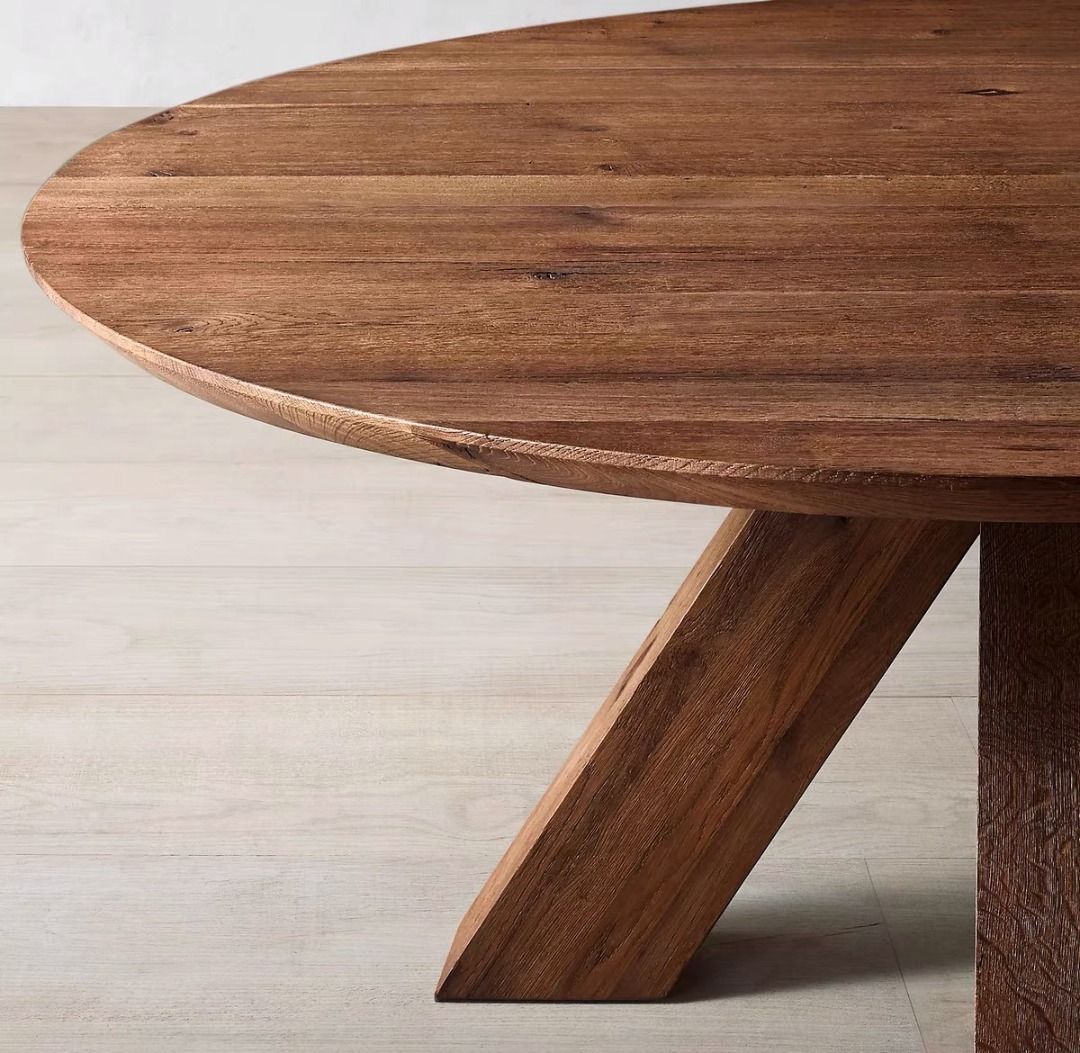 Round Pine Rustic Dining Table, 傢俬＆家居, 傢俬, 桌子 Carousell