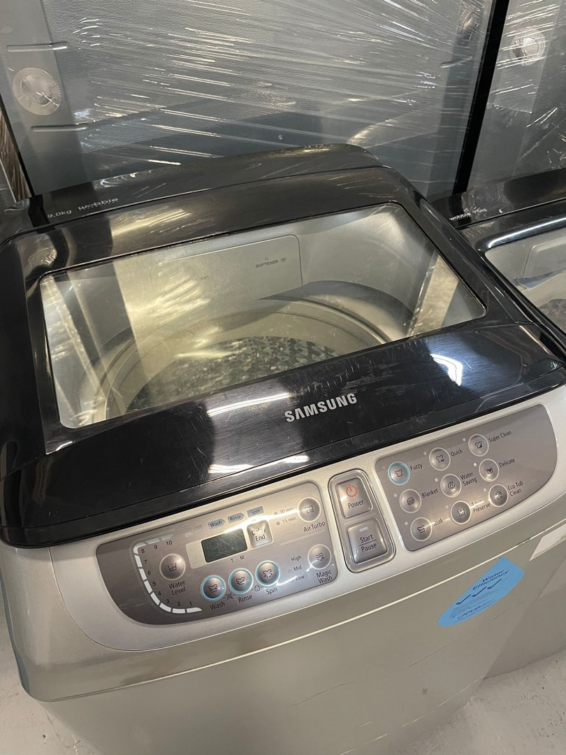 SAMSUNG 9KG TOP LOAD WA90F5S5 WASHING MACHINE, TV & Home Appliances