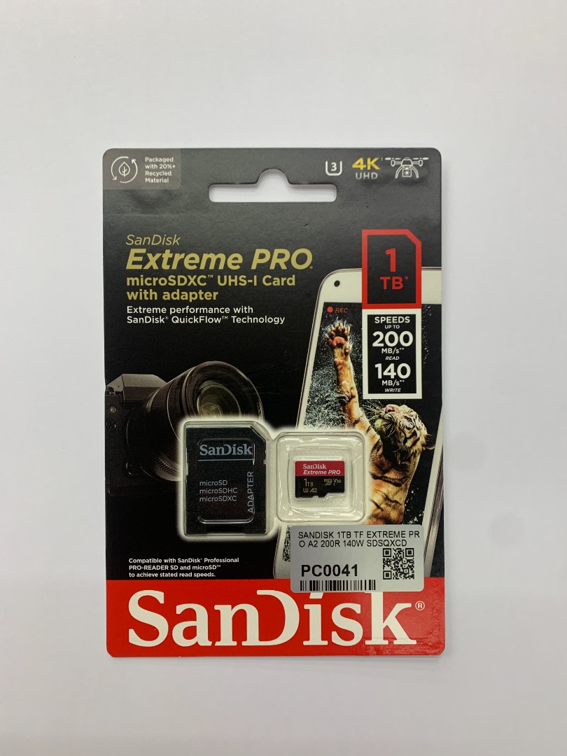 新品未開封SANDISK Microsdカード 200mb/s 鬱陶しい 1tb 3枚