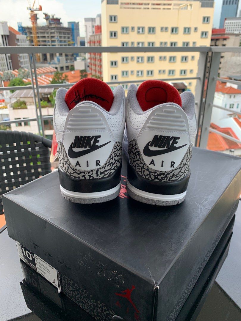 Selling Jordan 3 JTH White UK 9.5 Men s Fashion Footwear