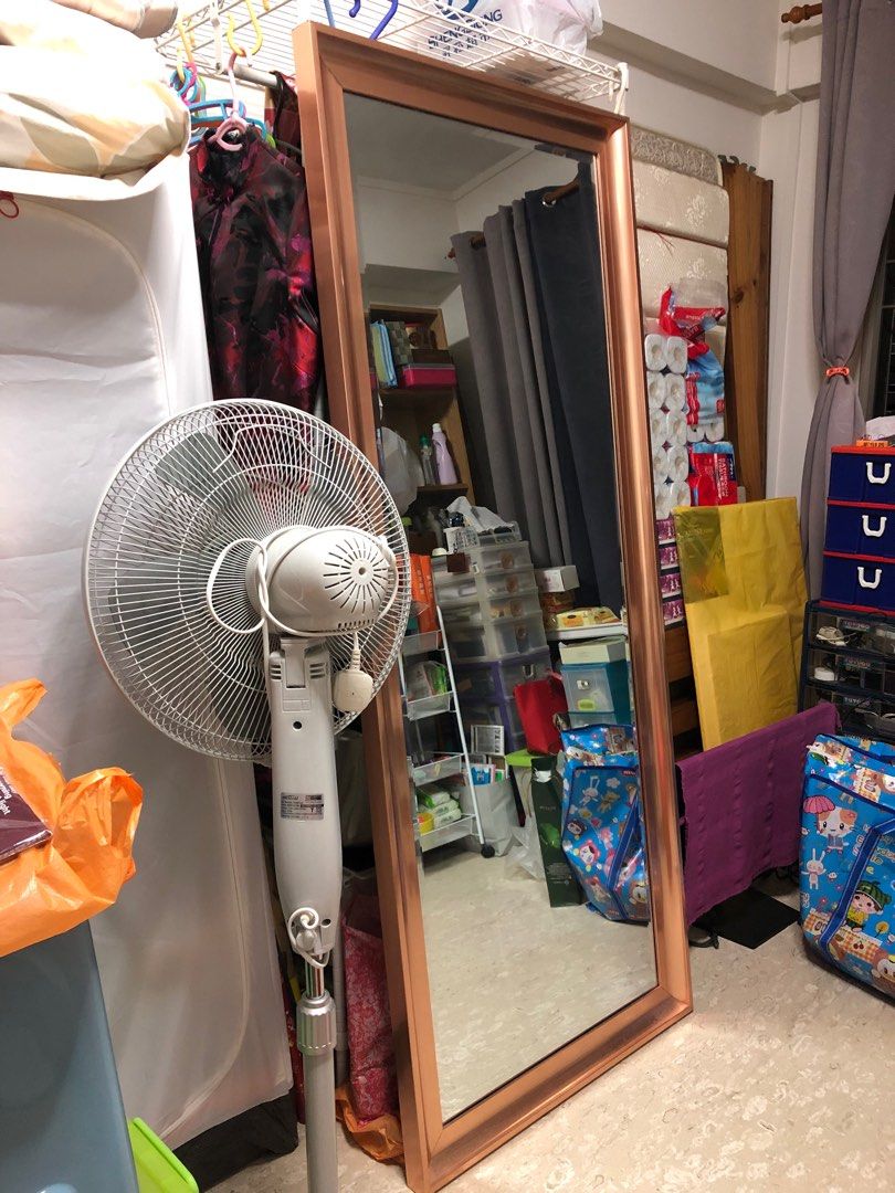 Selling Rose gold Full length mirror, Furniture & Home Living, Furniture, Other Home Furniture