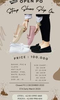 Sepatu strap slip on