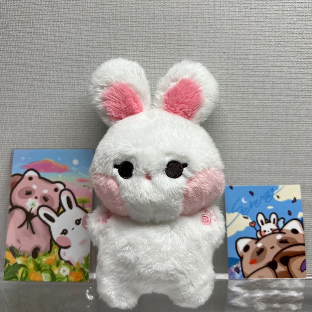 Seventeen SVT Jeonghan Jjongtokki 10cm White Bunny Rabbit Doll by @sg ...