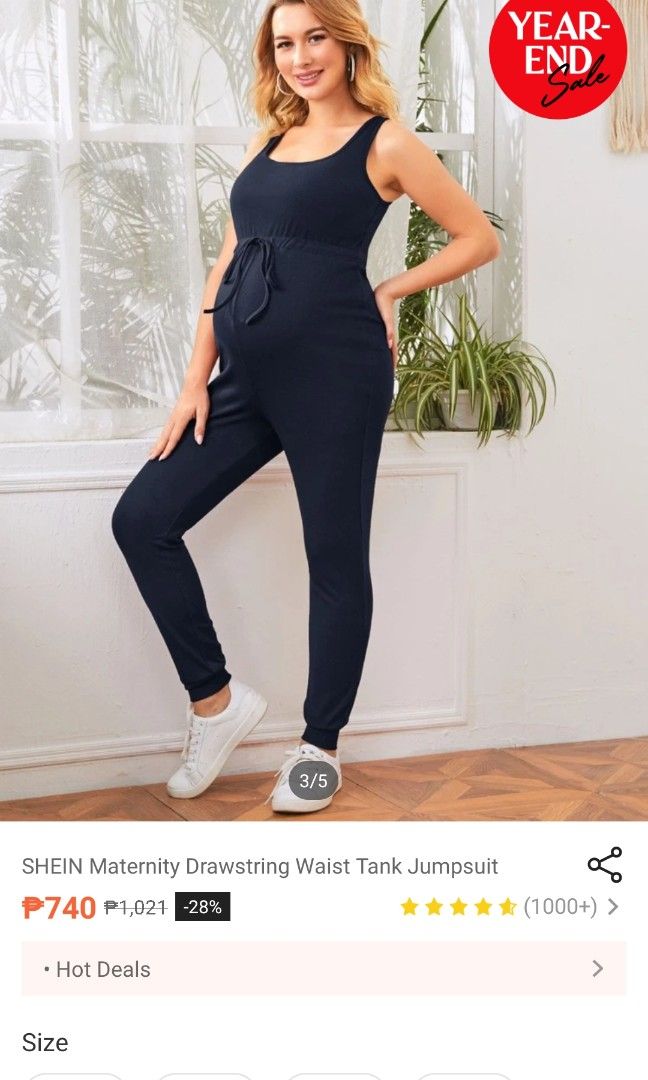 Shein Maternity Jumpsuit, Women's Fashion, Maternity wear on Carousell