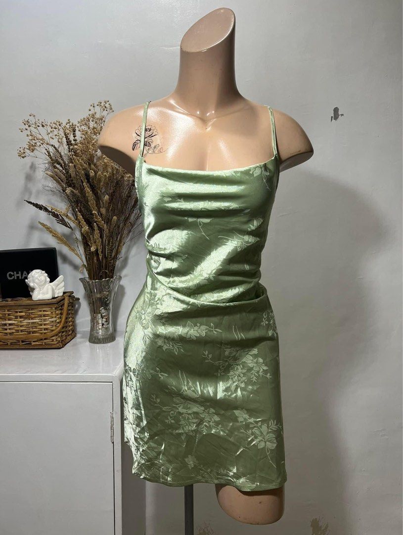 Shein Satin Dress (S) (Category: Dresses) located in Antipolo. Submitted by acecapsuleph (Listing ID 1200317509, Image 1). Description: ▪️Cutie nito 💖 ▪️COD via Shopee ONLY!.