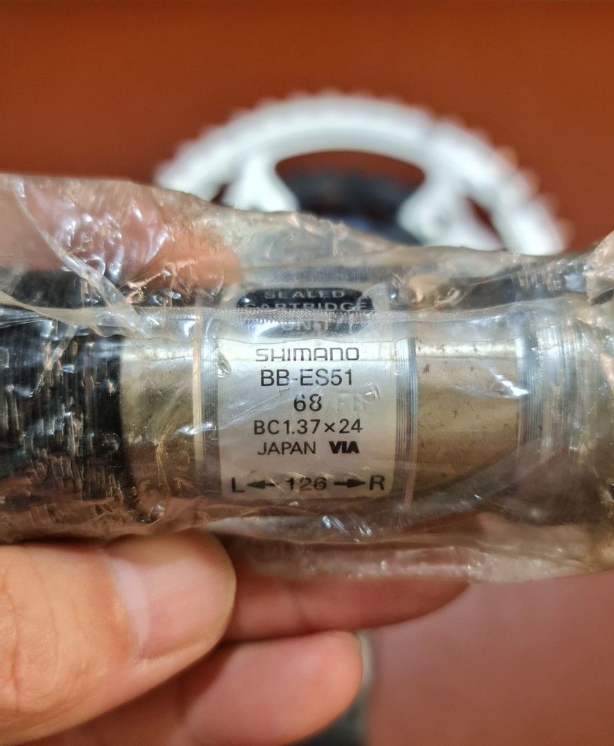 Shimano Deore LX crankset NOS (Category: Bicycles) located in Quezon City. Submitted by oldbridgecycles (Listing ID 1200261010, Image 2). Description: Shimano Deore LX FC-M572 crankset Brand new old stock 44/32/22 teeth 175mm octalink hollow with Japan octalink BB.