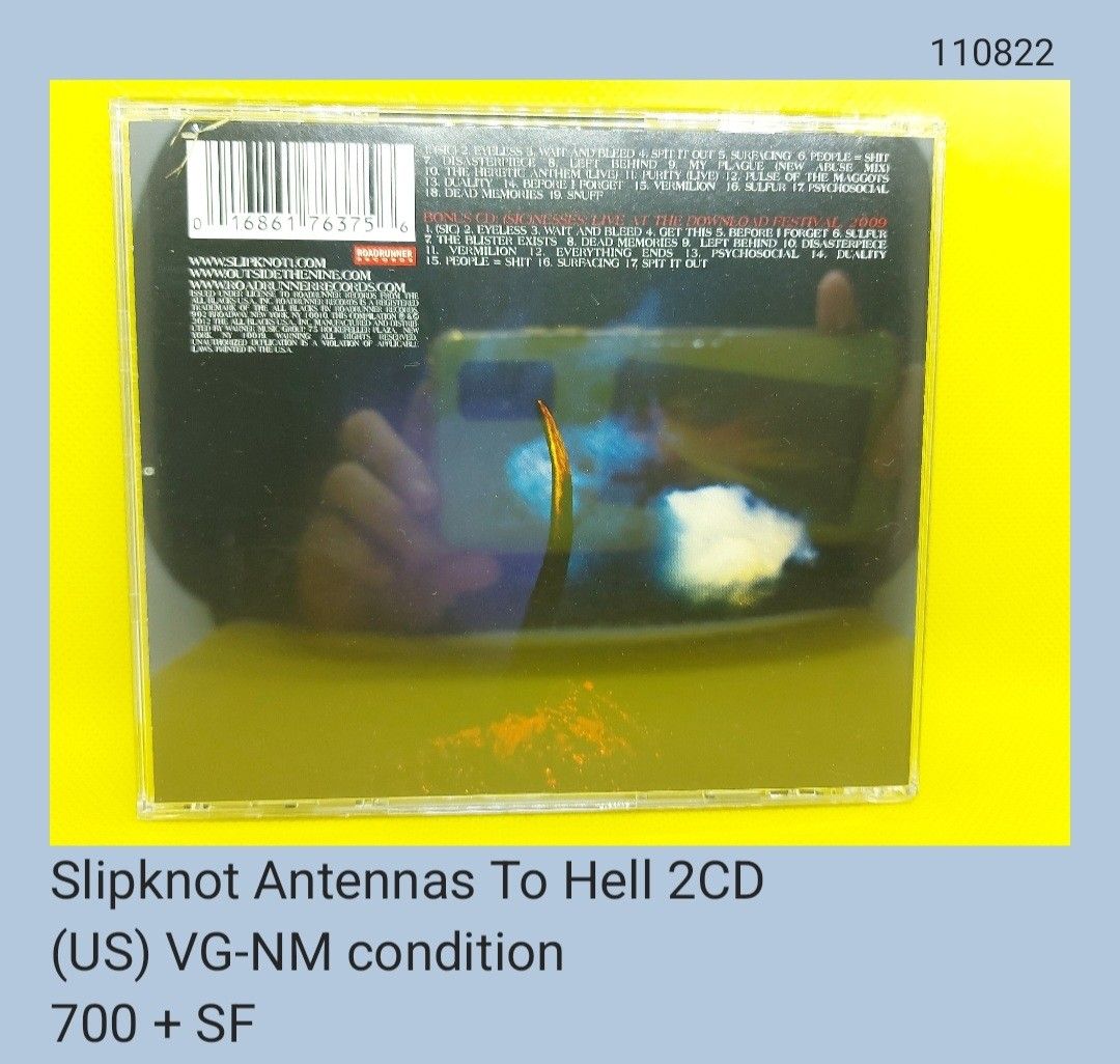 Slipknot Antennas To Hell 2CD (unsealed), Hobbies & Toys, Music & Media