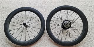 SMC Carbon Fibre Wheel sets for Brompton