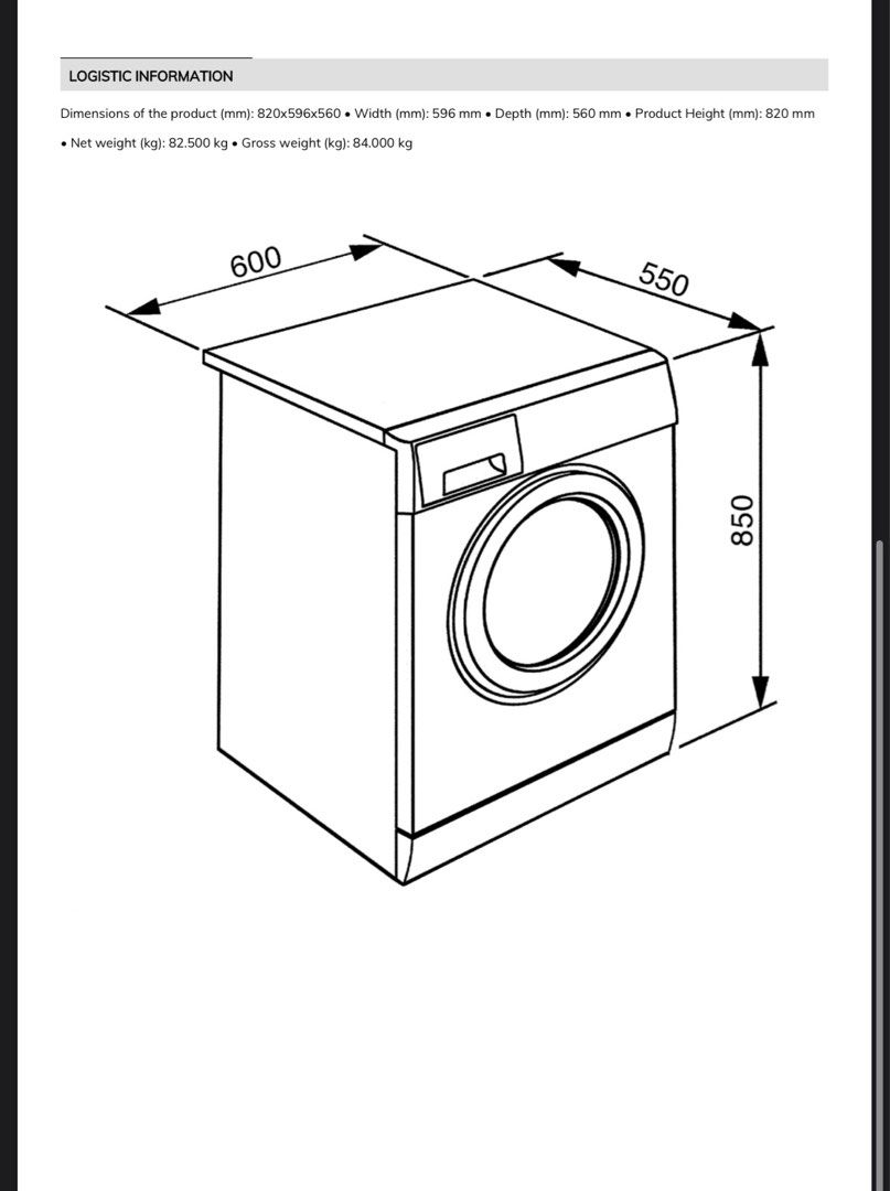 SMEG Washer Dryer 7kg / 4kg WDF12C71, TV & Home Appliances, Washing