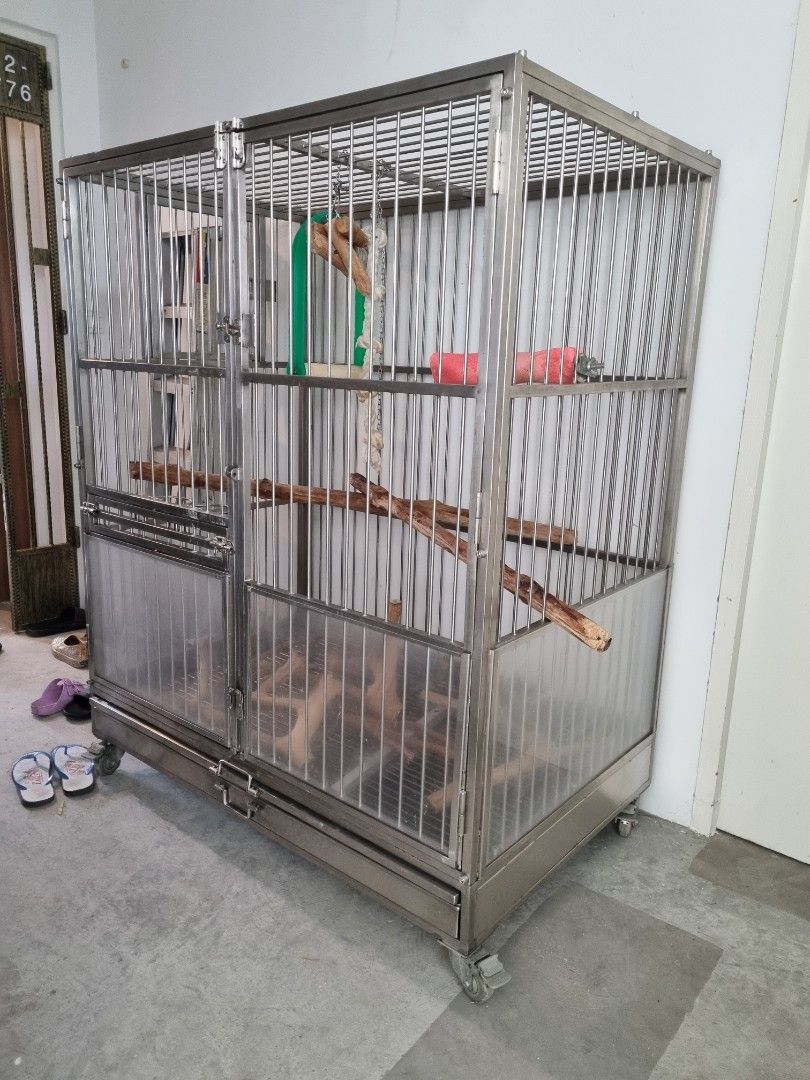 Stainless Steel 304 Macaw Cage, Pet Supplies, Homes & Other Pet