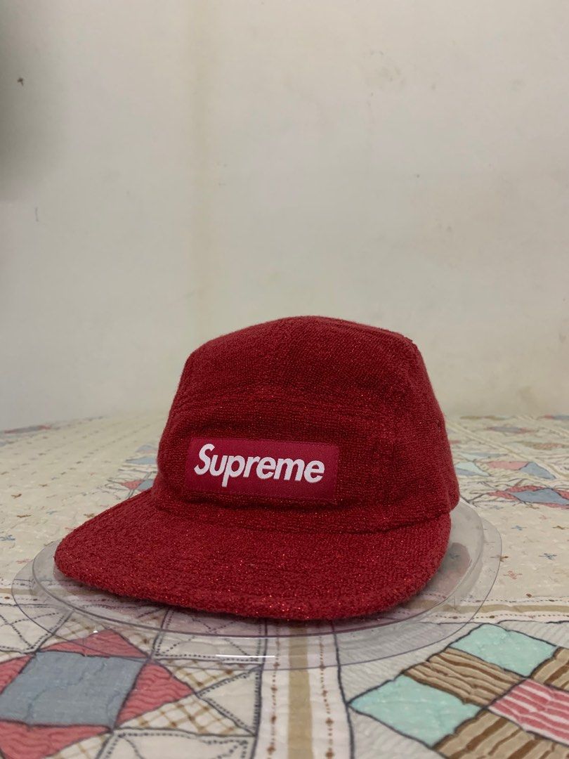 Supreme camp cap glitter terry SS19 Men s Fashion Watches