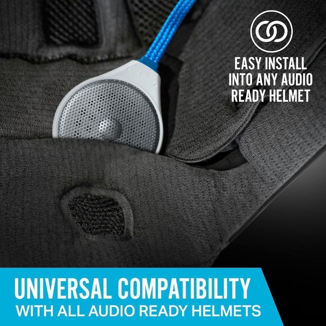 T466 Alta Wireless Bluetooth Helmet Drop In Headphones HD Speakers Compatible with any Audio Ready Ski Snowboard Helmet 3 Button Glove Friendly Controls with Microphone for Hands Free Calls. Audio