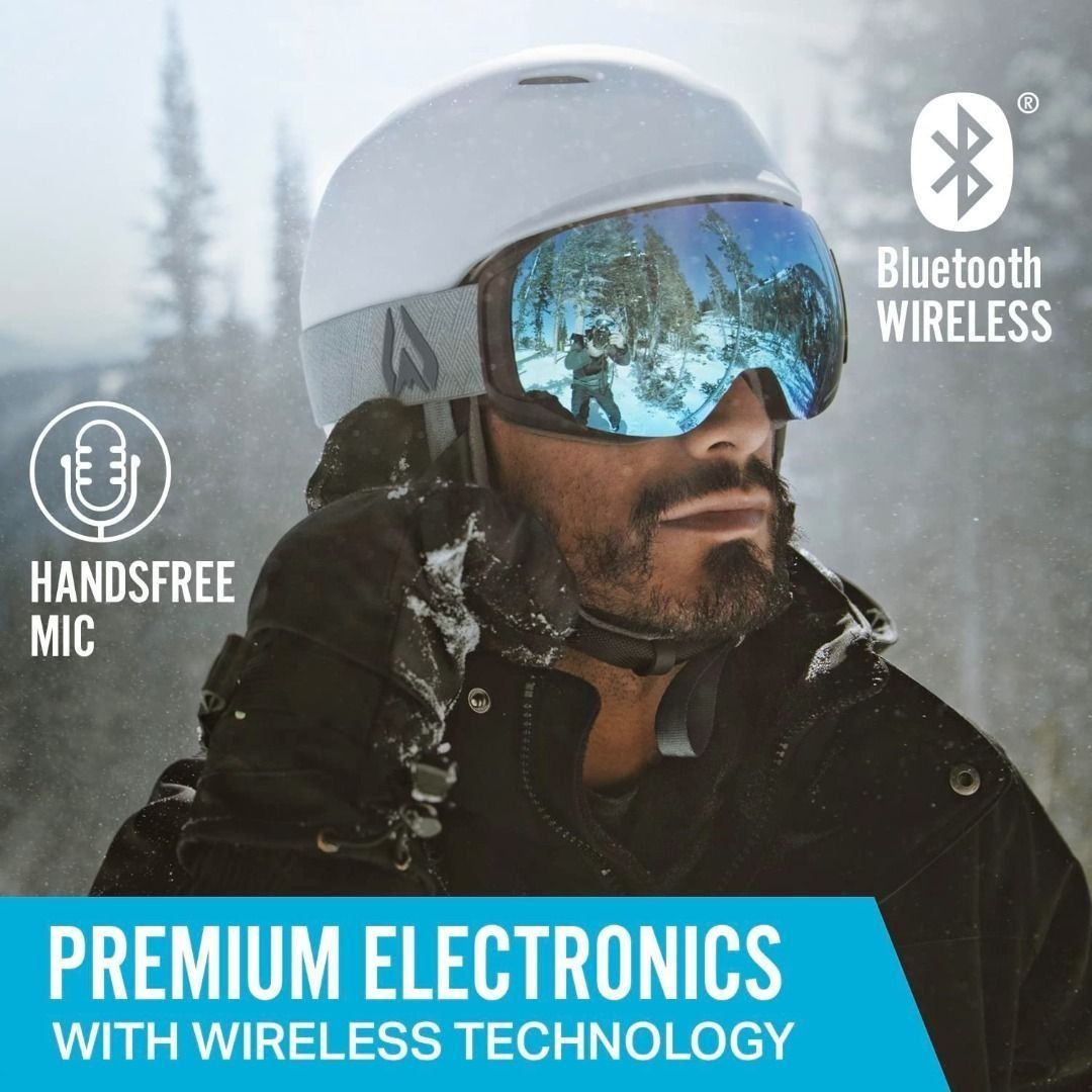 Snowboard helmet with bluetooth headphones deals