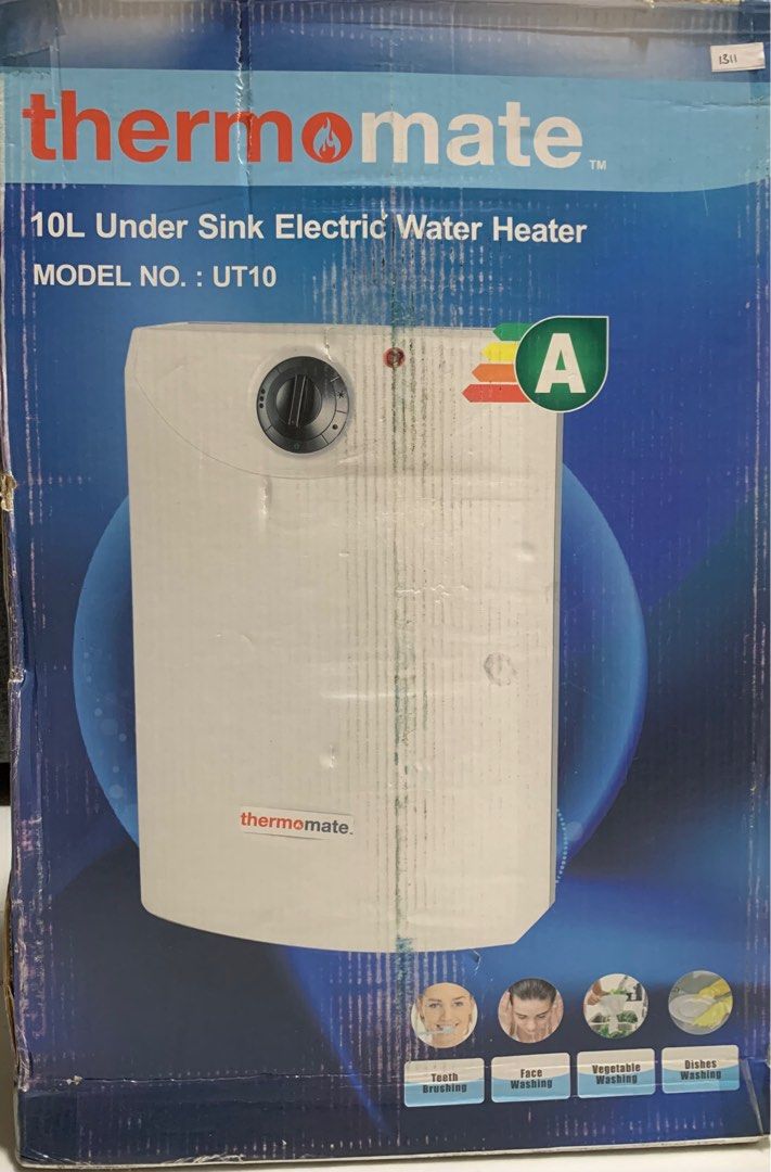 Thermomate 10L Under Sink Electric Water Heater Model No UT10, TV