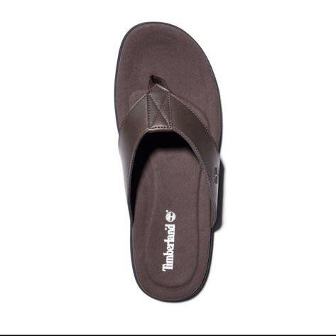 Timberland leather flip flops hotsell