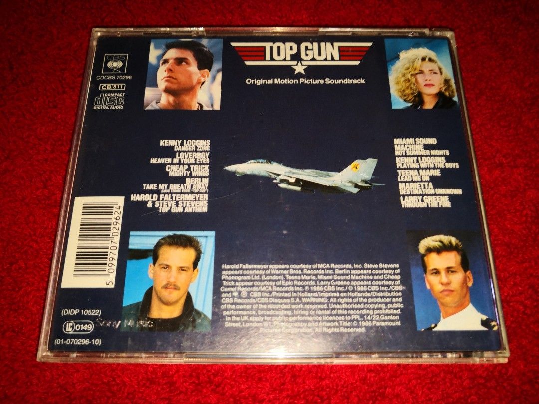 Top Gun Movie Soundtrack CD Hobbies Toys Music Media CDs DVDs 