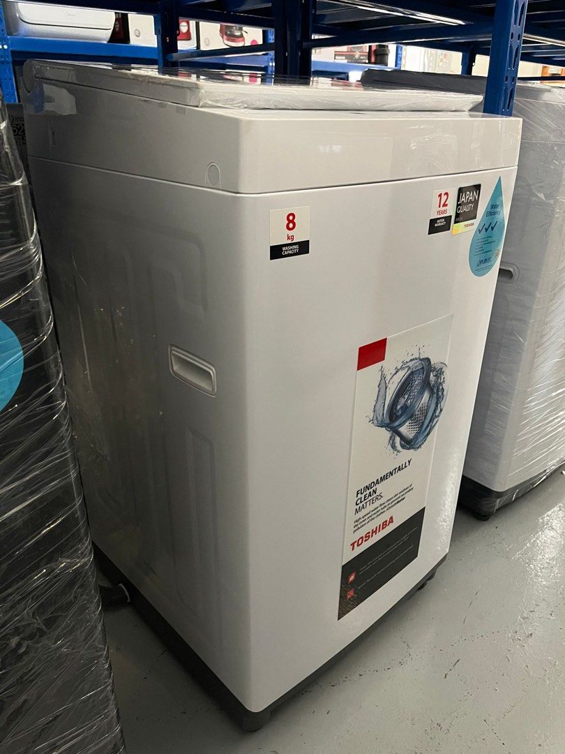 TOSHIBA 8KG TOP LOAD WASHING MACHINE AWM901BS, TV & Home Appliances, Washing Machines and Dryers