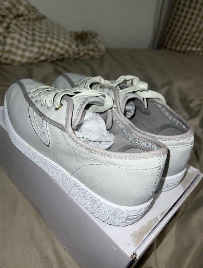 Tretorn nylite silver check sneakers clearance