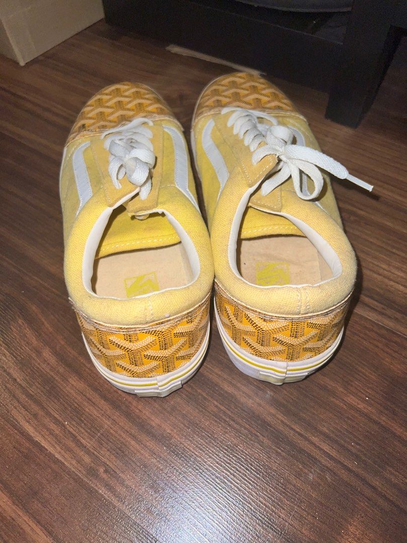Vans goyard vandy Us10.5 yellow, Luxury, Sneakers & Footwear on Carousell