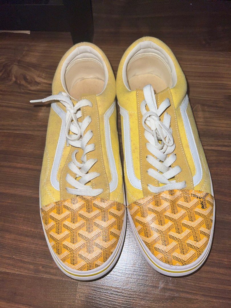 Vans goyard vandy Us10.5 yellow, Luxury, Sneakers & Footwear on Carousell
