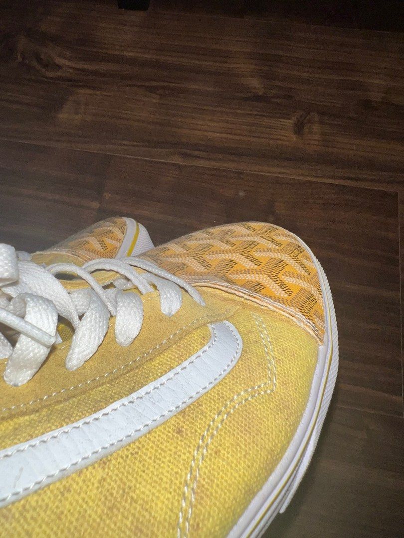 Vans goyard vandy Us10.5 yellow, Luxury, Sneakers & Footwear on Carousell