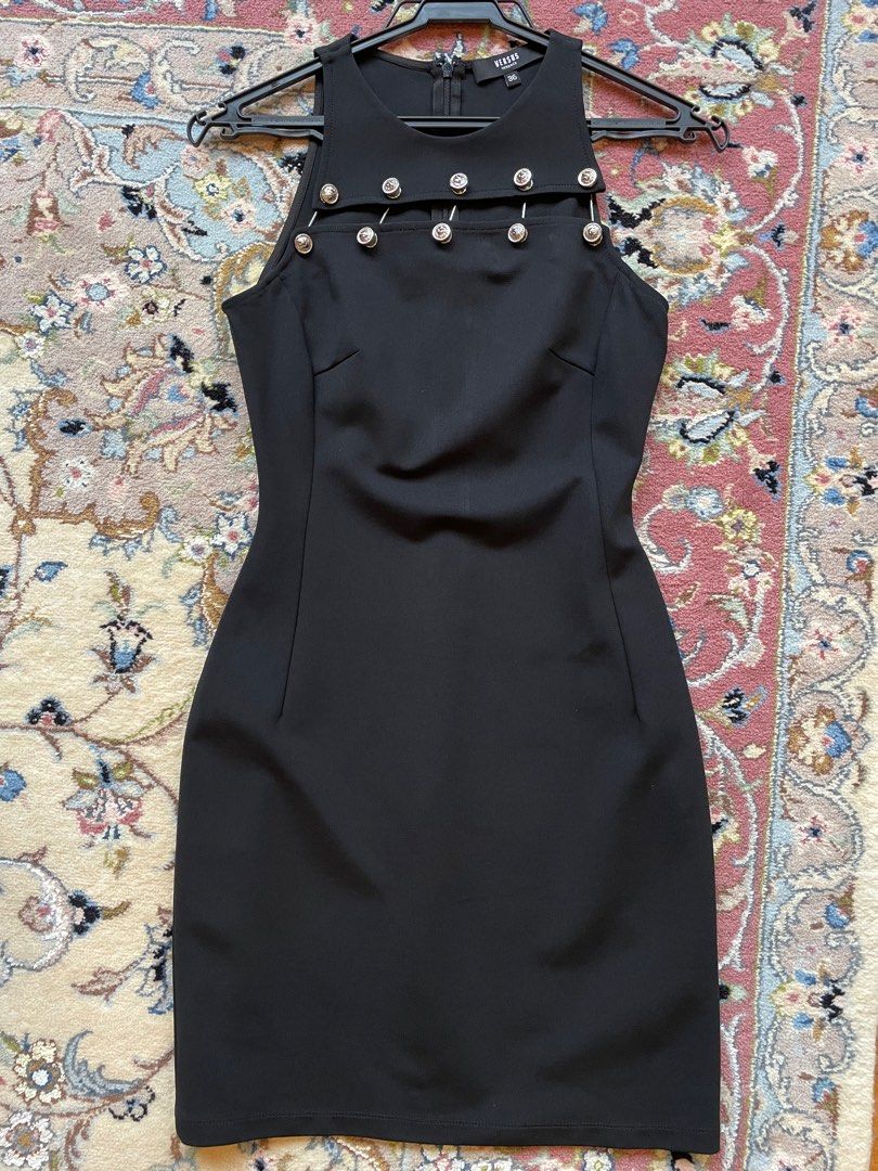 Elegant Versus Versace black dress, Women's Fashion, Dresses & Sets