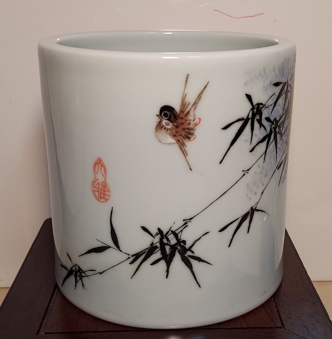 Vintage Chinese Jingdezen 567 pen holder, Hobbies & Toys, Memorabilia