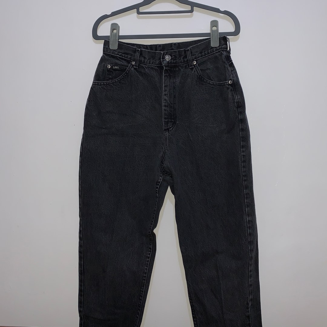 Leah Mom Hw Jeans Black