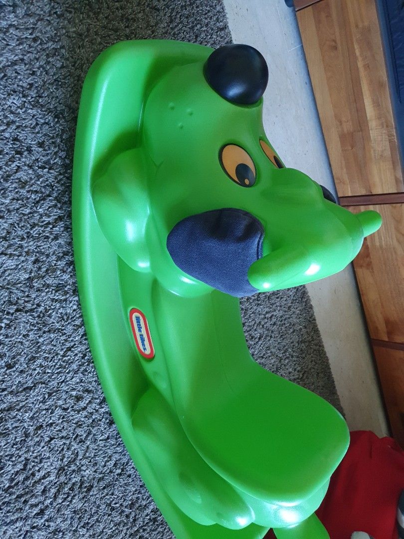 Well loved little tikes Green Rocking Dog Babies Kids Infant