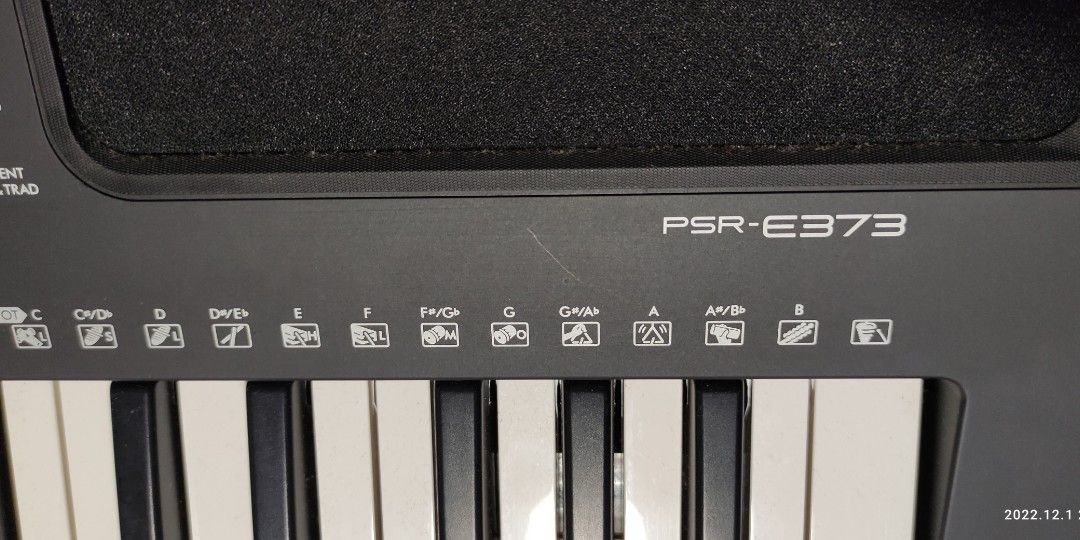 Yamaha PSR-E373 61-Key Portable Electronic Keyboard, Hobbies & Toys ...
