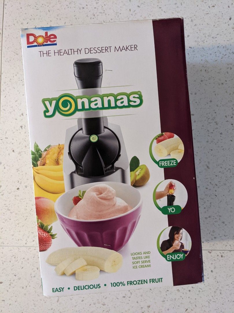 Yonanas Deluxe Frozen Dessert Maker With Bowls and Spatula 