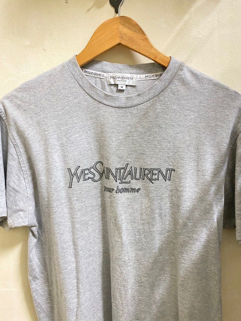 Saint laurent script tee store