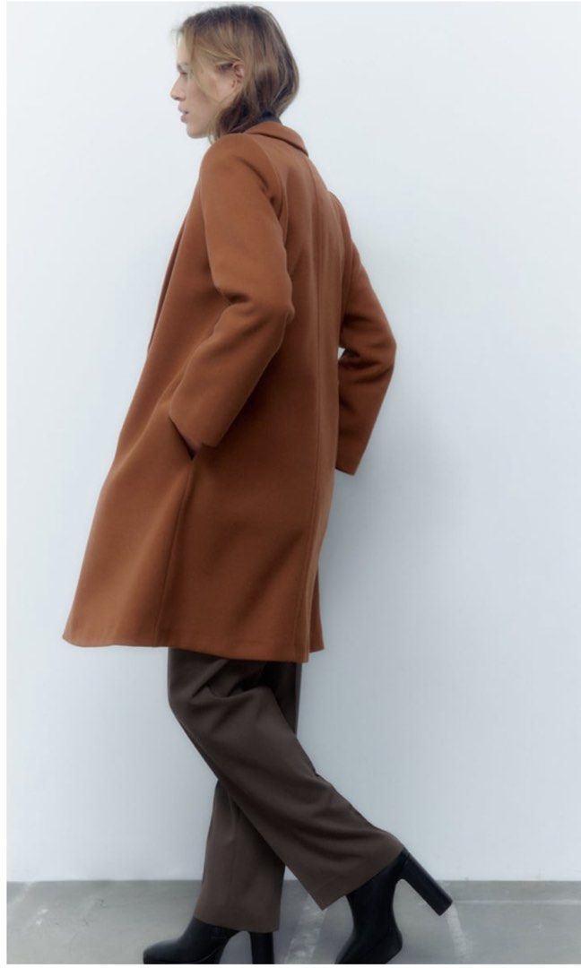ZARA Synthetic Wool Coat Women s Fashion Coats Jackets and