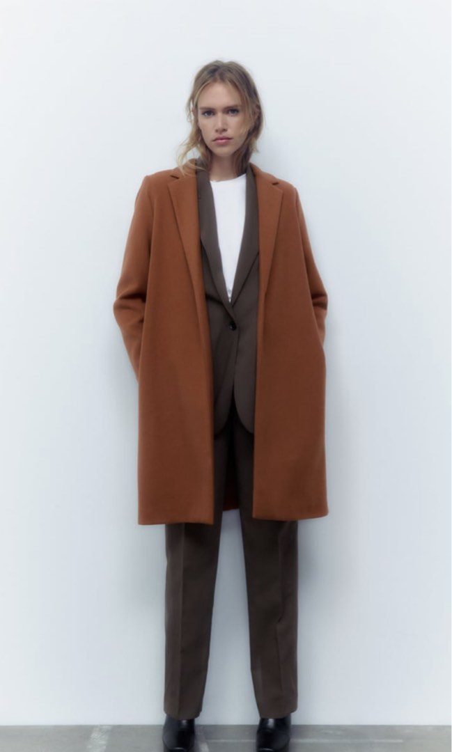 Synthetic shop wool coat
