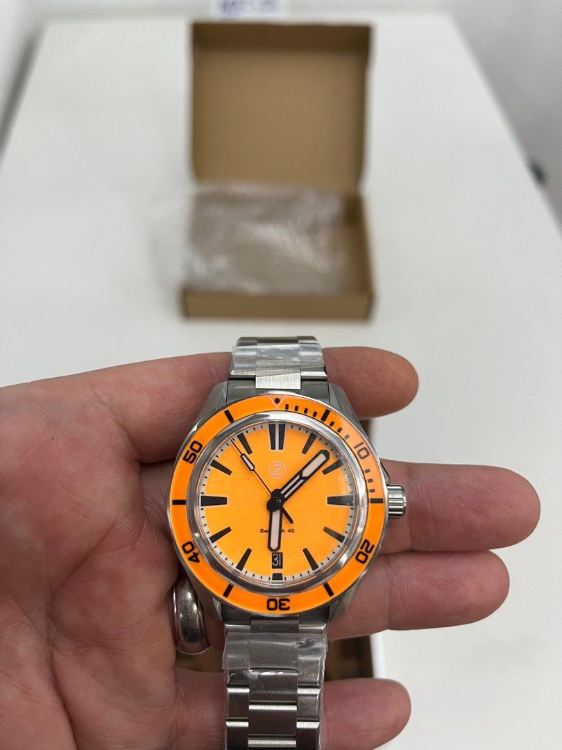 ZELOS SWORDFISH EMBER ORANGE BNIB AVAILABLE NOW!, Luxury, Watches on