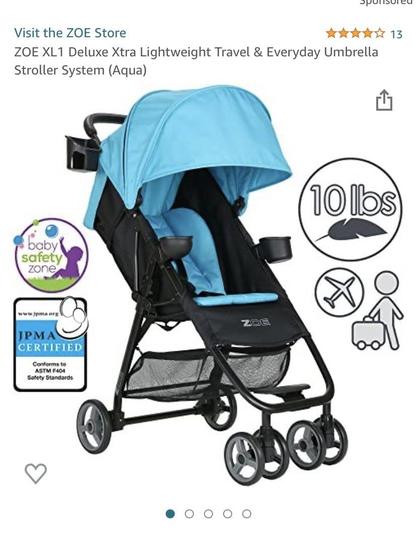 Zoe deluxe 1 travel stroller, Babies & Kids, Going Out, Strollers on
