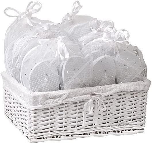 Zohula White Wedding Premier Party Pack 20 Pairs Flip Flops