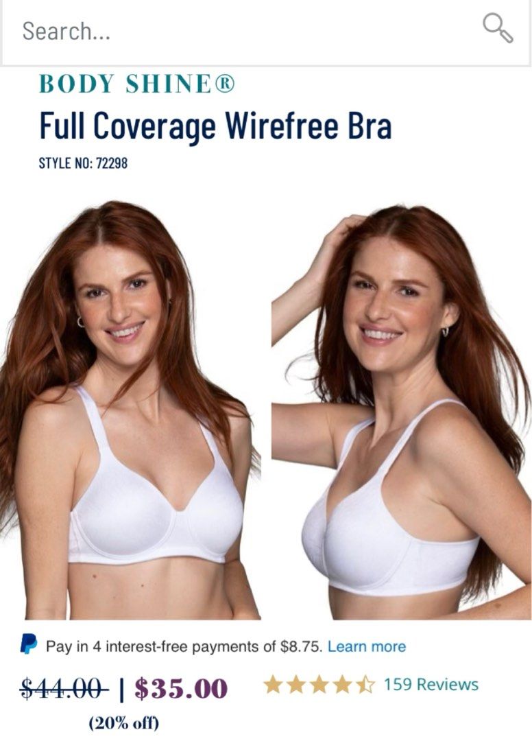 36B Vanity Fair Wireless Bra, Women's Fashion, Undergarments