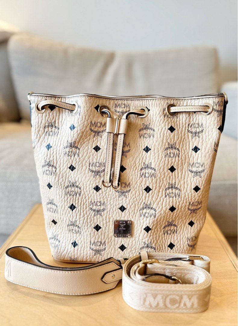 Mcm essential drawstring hotsell in visetos original