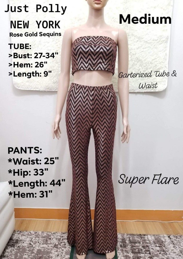 Casual Vintage Flare Pants For Women Solid Color Disco Dance 70's