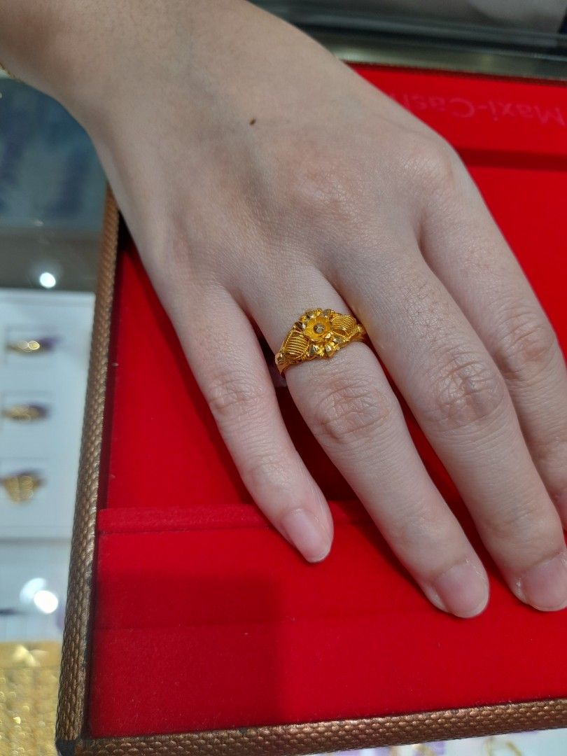 Gold 1 gram new arrivals ring price
