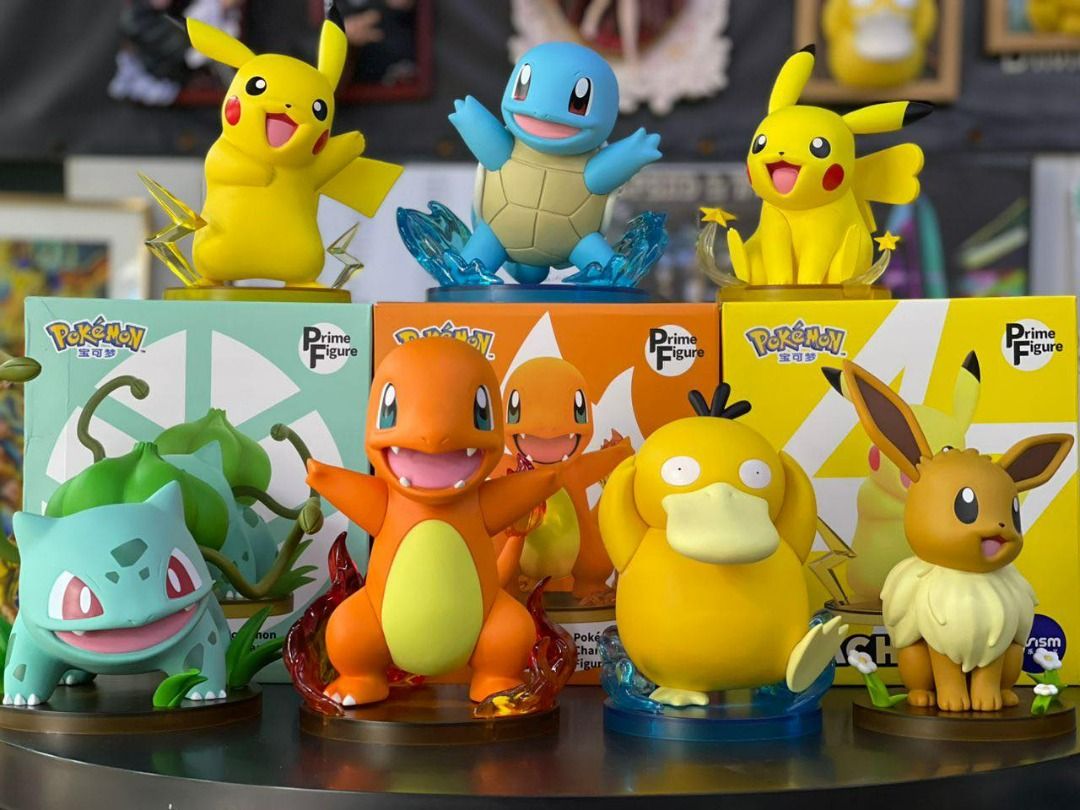 Funism Pokemon Prime Figure Charmander Bulbasaur Squirtle Pikachu Evee