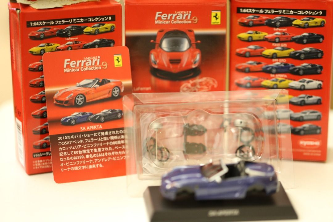 京商Kyosho 1/64 Ferrari SA APERTA (Blue), 興趣及遊戲, 玩具& 遊戲類