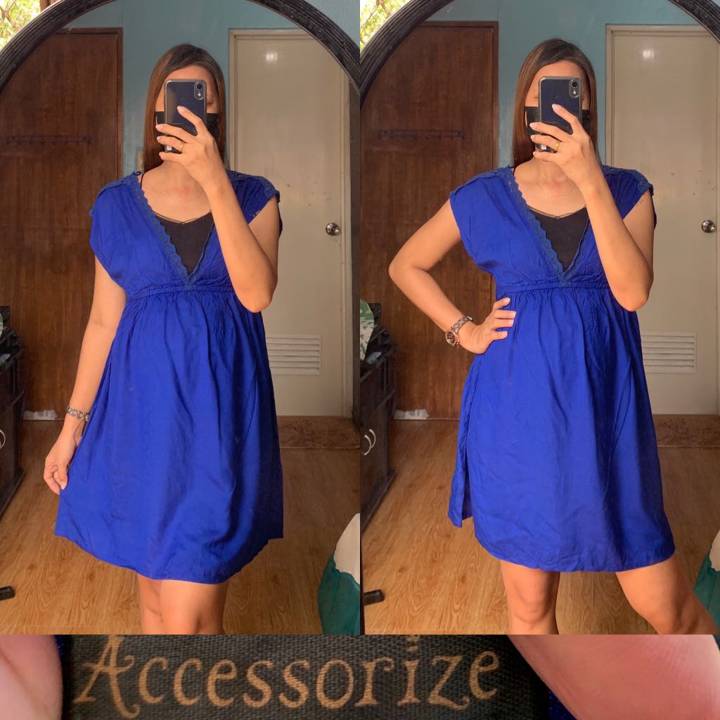 Accessorize Royal Blue Dress, Women's Fashion, Dresses & Sets, Dresses
