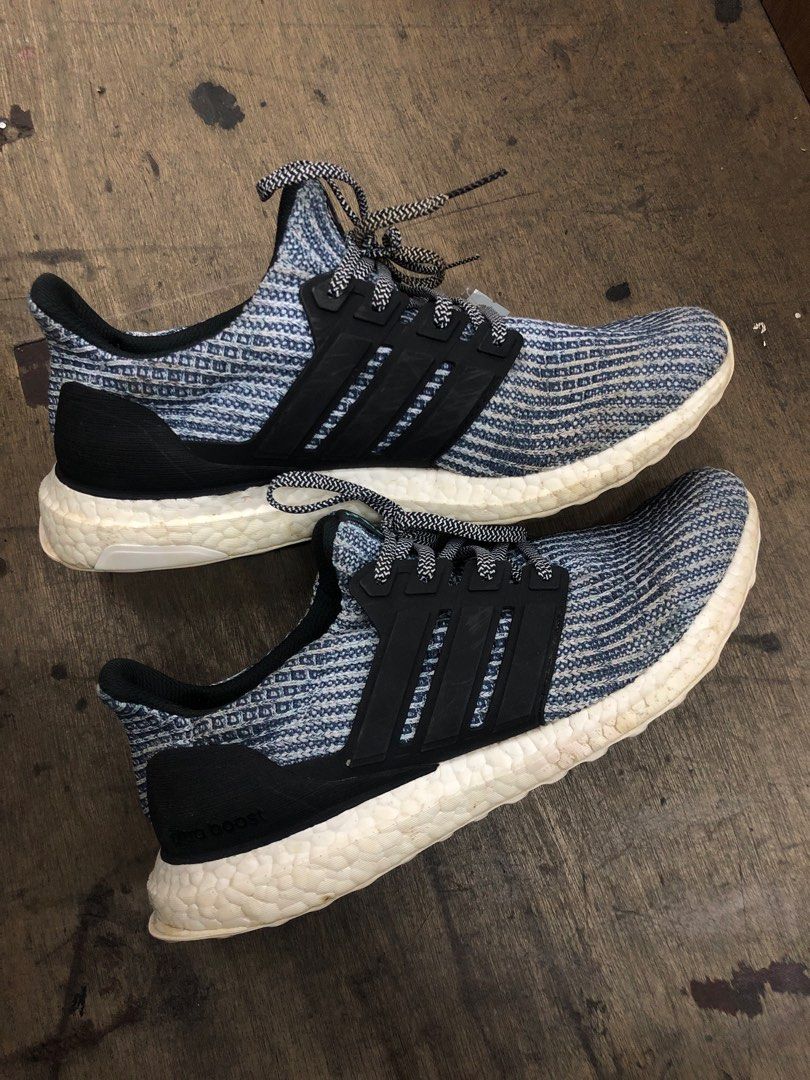 Ultra Boost 4.0 x Parley Carbon Blue Spirit Mens Running Shoes(9 US), Men's Fashion, Footwear, Sneakers on Carousell