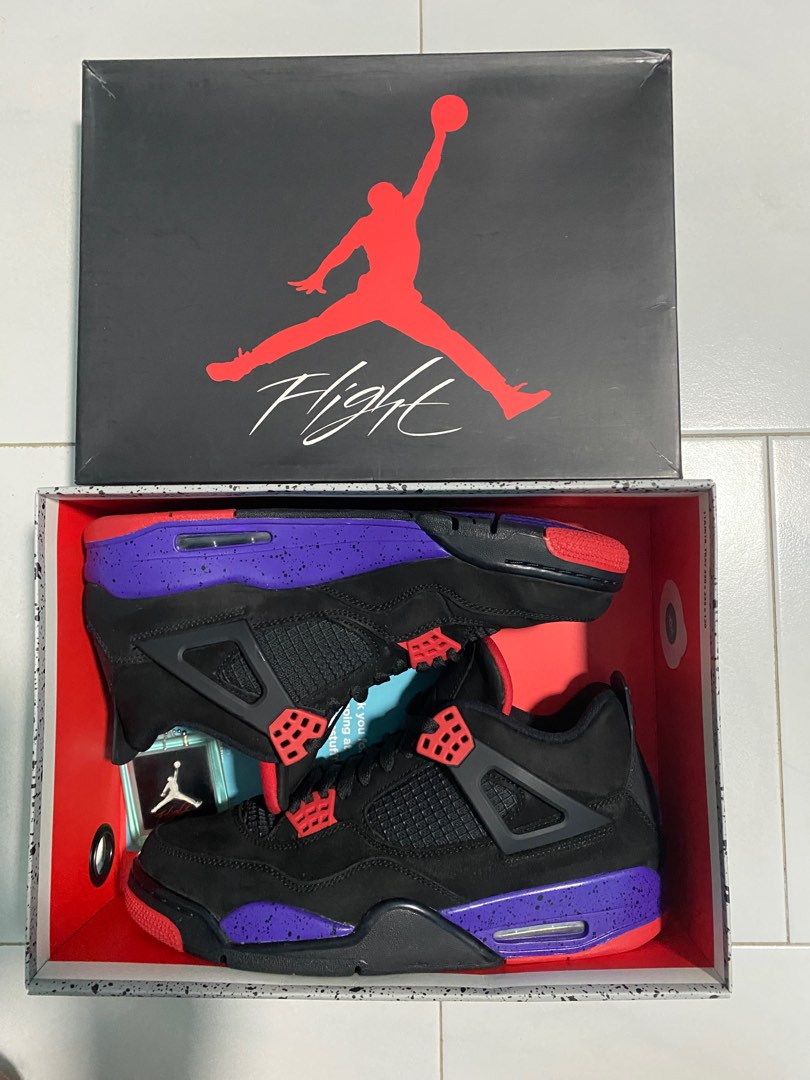 Air Jordan 4 Raptors Men s Fashion Footwear Sneakers on Carousell