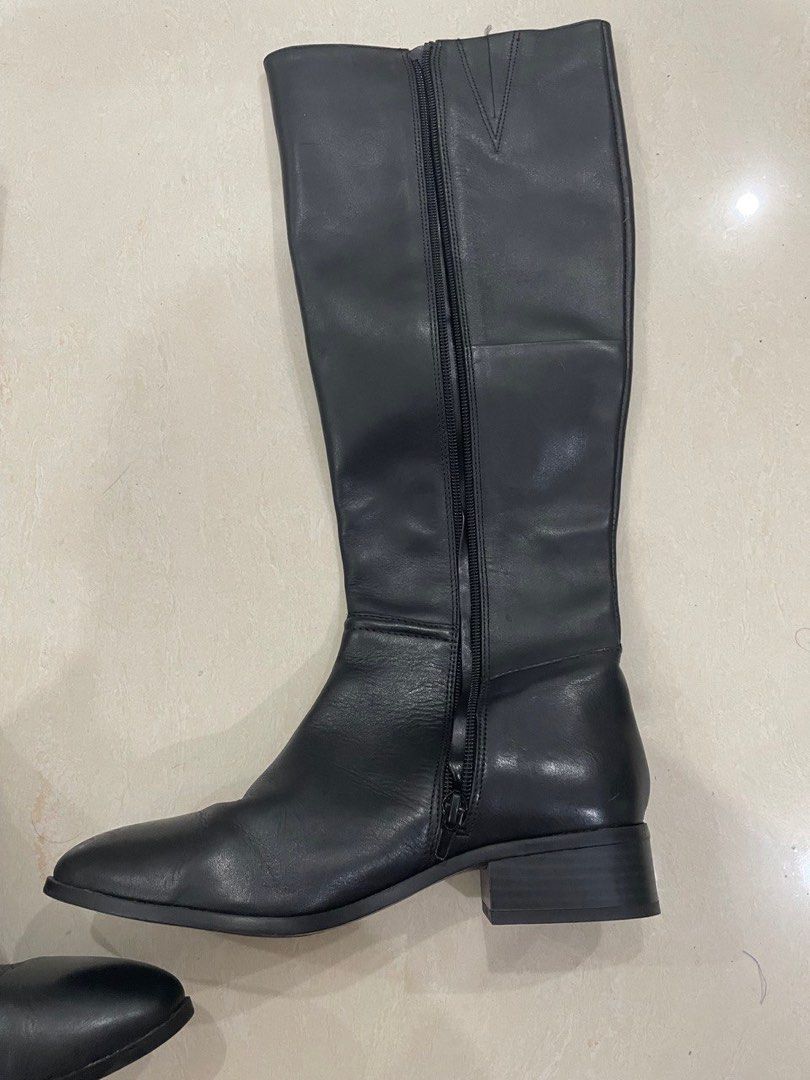 aldo thigh high black boots