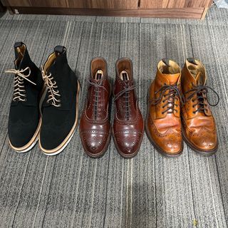 Allen Edmonds Berwick Loake leather boots